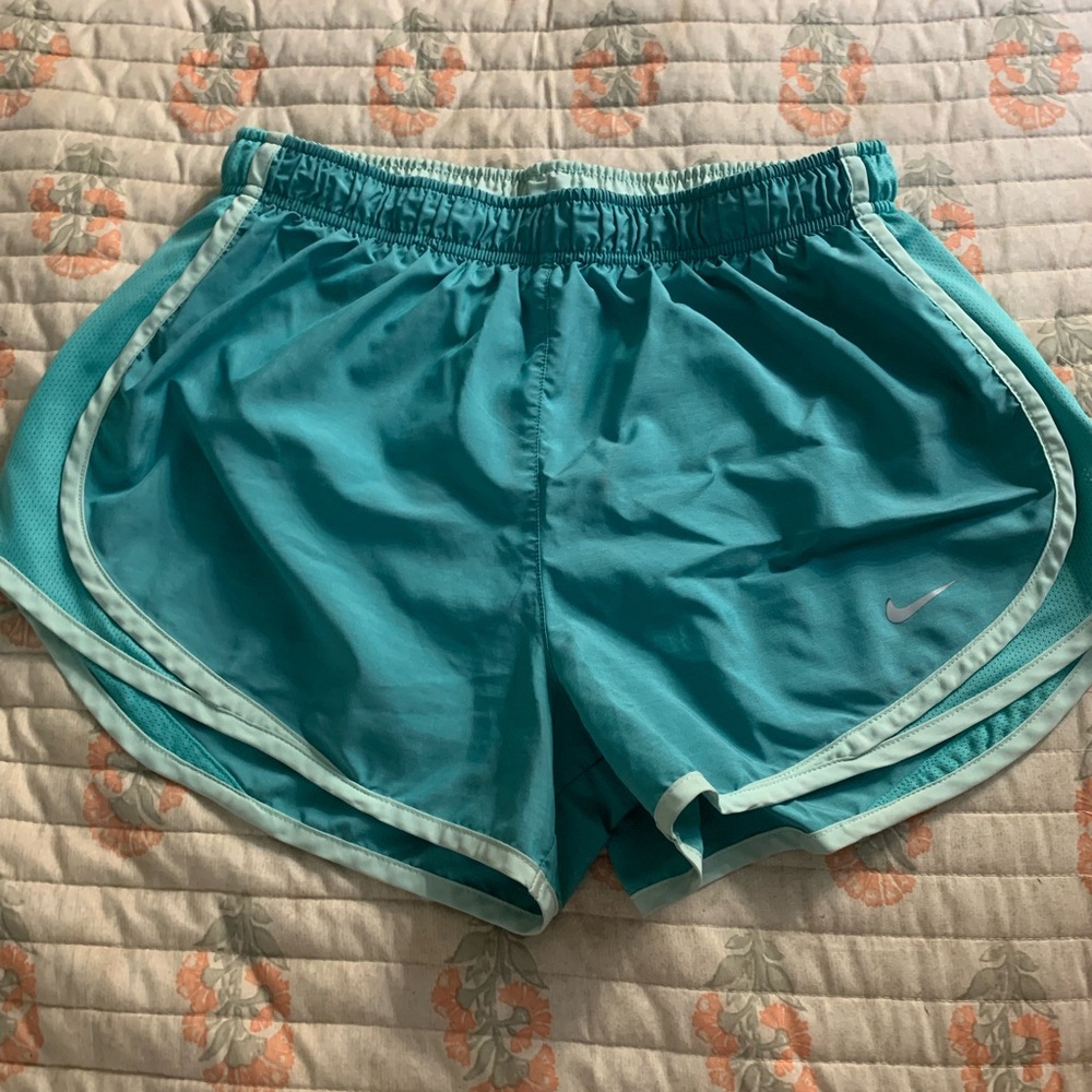 Nike Blue Athletic Shorts Moisture-Wicking Design